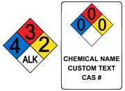 NFPA 704 Hazmat Diamonds
